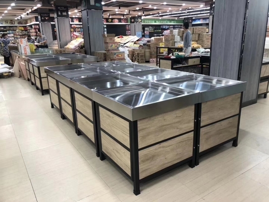 Light Duty Supermarket Fruit Stand Rack , Fruit Vegetable Shelf Powder Coating