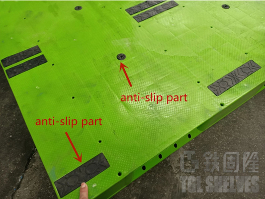 Heavy Duty Plastic Euro Pallets 17.5kgs Weight 6T Static load